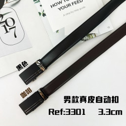 Cinturones de piel de hombre.